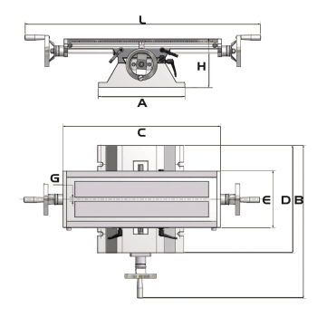Optimum Kreuztisch  KT 120