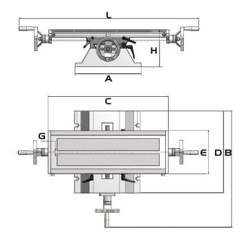 Optimum Kreuztisch  KT 180