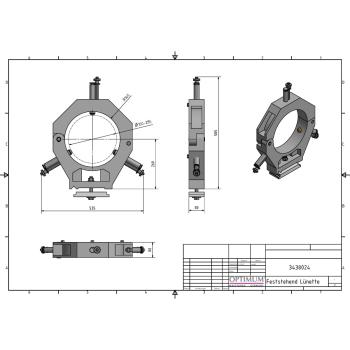Optimum Feststehende Lünette  Durchlass 160 - 285 mm für TX 5216