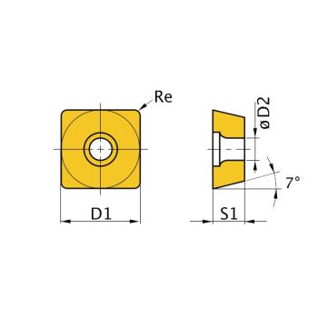 Optimum HM-Ersatzwendeplatten  ISO SCMT09T304