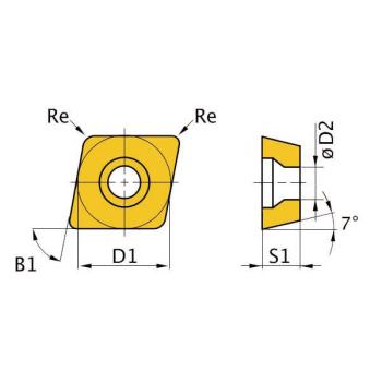 Optimum HM-Ersatzwendeplatten  ISO CCMT09T304
