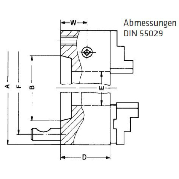 ELMAG RÖHM-Dreibacken Drehfutter