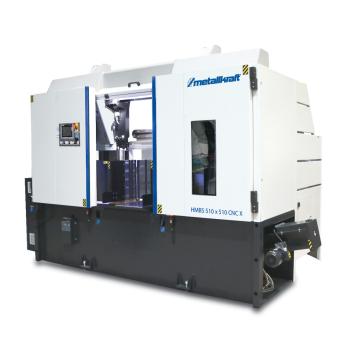 Metallkraft Halbautomatische Zwei-Säulen-Horizontal-Metallbandsäge HMBS 510 x 510 CNC X