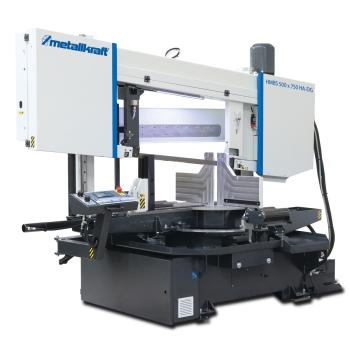 Metallkraft Halbautomatische Zwei-Säulen-Horizontal-Metallbandsäge HMBS 500 x 750 HA-DG X