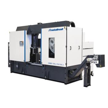 Metallkraft Halbautomatische Zwei-Säulen-Horizontal-Metallbandsäge HMBS 700 x 750 HA X