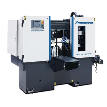 Metallkraft Vollautomatische Zwei-Säulen-Horizontal-Metallbandsäge HMBS 300 x 300 CNC X
