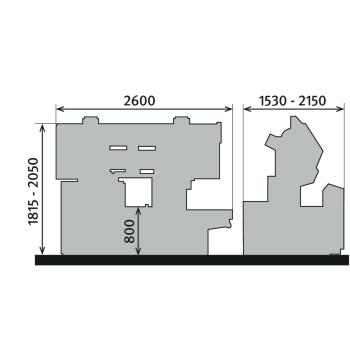 Metallkraft Vollautomatische Zwei-Säulen-Horizontal-Metallbandsäge  HMBS 400 CNC