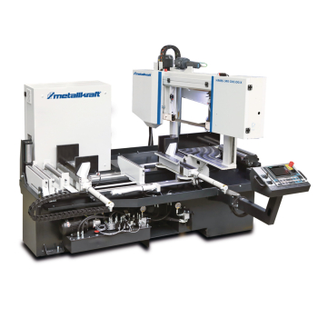 Metallkraft Vollautomatische Zwei-Säulen-Horizontal-Metallbandsäge  HMBS 340 CNC-DG-X