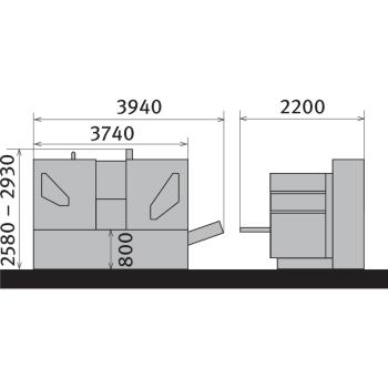Metallkraft Vollautomatische Zwei-Säulen-Horizontal-Metallbandsäge  HMBS 5000 CNC X
