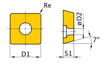 Optimum HM-Ersatzwendeplatten  ISO SCMT060204
