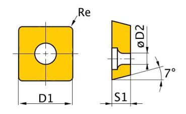 Optimum HM-Ersatzwendeplatten  ISO SCMT09T304