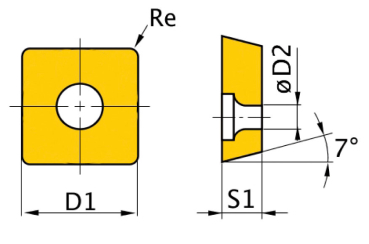 Optimum HM-Ersatzwendeplatten  ISO SNMG090304