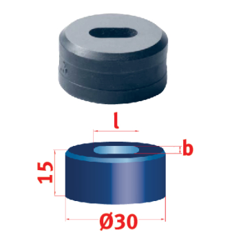 Metallkraft Langlochmatrize  Nr.30 5,3 x 15,3 mm