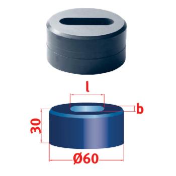 Metallkraft Langlochmatrize  Nr.60 14,3 x 35,3 mm