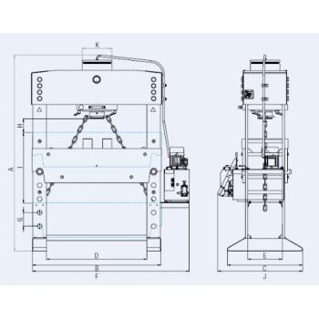 ELMAG Hydrauische Werkstattpresse