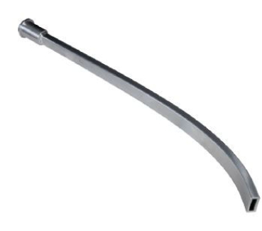 ELMAG Langdüse Aluminium 45° gebogen