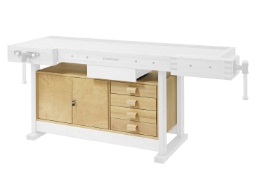 14-2278 Bernardo Zubehör Hobelbänke Einbauschrank mit Laden EB 2 für WB 2100 Profi