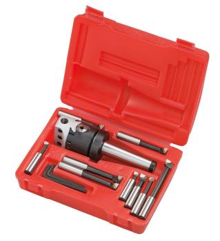 25-1019 Bernardo Spannmittel für Werkzeuge Plan- und Ausdrehkopfset diam. 75 mm mit Aufnahme MK 3