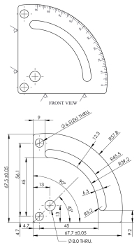 27-1040 Bernardo Rundtische / Schwenktische / Kreuztische Schwenkbarer Winkeltisch SW