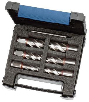 41-1119 Bernardo Zubehör Magnet-Kernbohrmaschinen HSS-Standard Kernbohrer-Set KBK, 13 - 22 mm, Bohrtiefe 30 mm