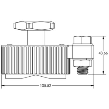 ELMAG Magnet-Polklemme 600 A. "ON/OFF schaltbar"