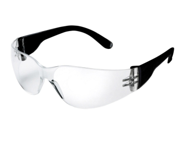 ELMAG Schutzbrille farblos schwarz & ELMAG Logo