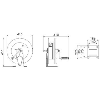 ELMAG Manueller Schlauchaufroller Serie 430