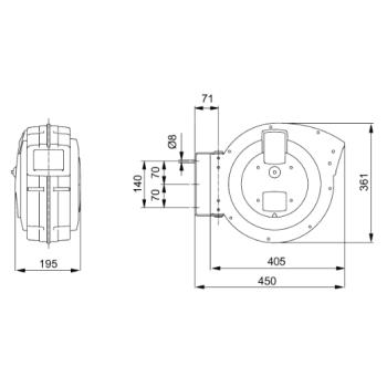 ELMAG Autom. Kabelaufroller "H07RN-F"