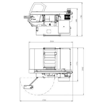 ELMAG BOMAR Metall-Bandsägemaschine