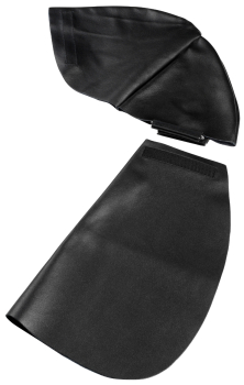 ELMAG Kopf- & Nackenschutz aus Leder / Frischluftversion - schwarz