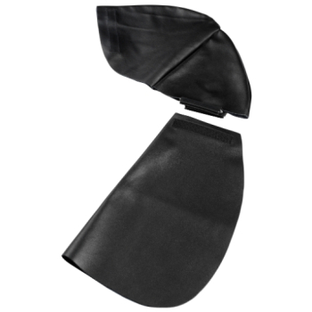 ELMAG Kopf- & Nackenschutz aus Leder / Frischluftversion - schwarz