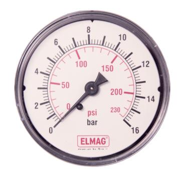 ELMAG Druckmanometer 0-16 bar