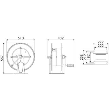 ELMAG Manueller Schlauchaufroller Serie 540