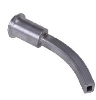 ELMAG Kurzdüse Aluminium 45° gebogen