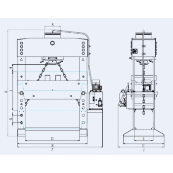 ELMAG Hydraulische Werkstattpresse