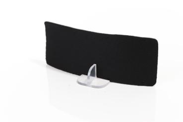 ELMAG Stirnschweißband vorne lose - "Textil/Schwarz" 