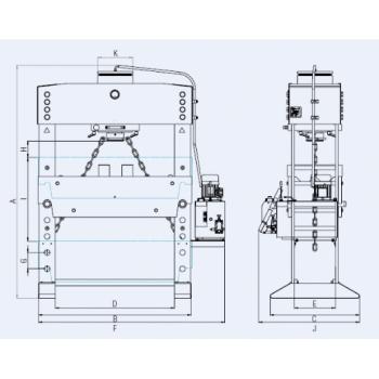 ELMAG Hydraulische Werkstattpresse XL