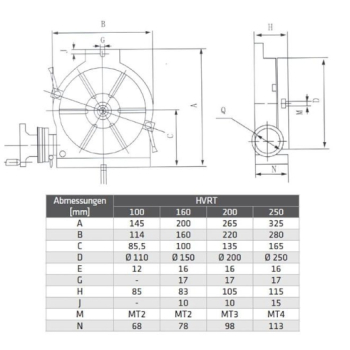 ELMAG Rundtisch horizontal/vertikal