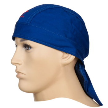 ELMAG Hitzekopfschutz Bandana "blau - feuerfest"
