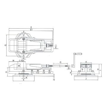 ELMAG Hydraulik-Maschinenschraubstock
