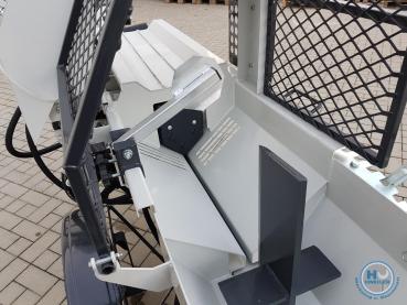 Lumag Maschinen SSA 400 G Sägespaltmaschine mit 9,5 kw Benzinmotor inkl Förderband (unmontiert)