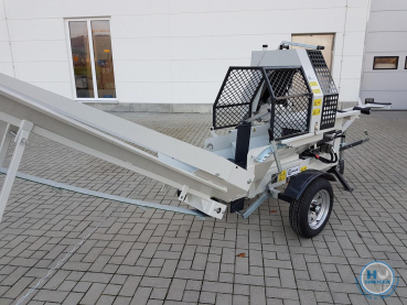 Lumag Maschinen SSA 400 G Sägespaltmaschine mit 9,5 kw Benzinmotor inkl Förderband (unmontiert)