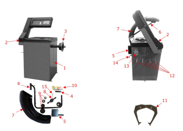 Zipper Maschinen ZI RWM 99 Reifenwuchtmaschine