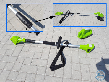 Zipper Maschinen MOS 40 Volt AKKU Motorsense Rasentrimmer