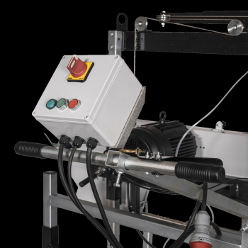 Lumag Maschinen BSW76E PRO Elektro-Blockbandsägewerk Schnitthöheneinstellung elektrisch