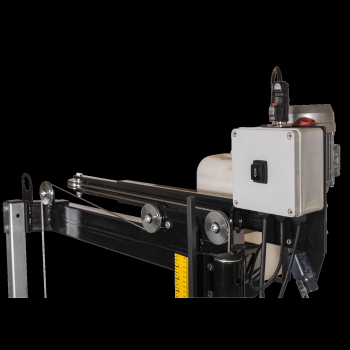 Lumag Maschinen BSW76E PRO Elektro-Blockbandsägewerk Schnitthöheneinstellung elektrisch