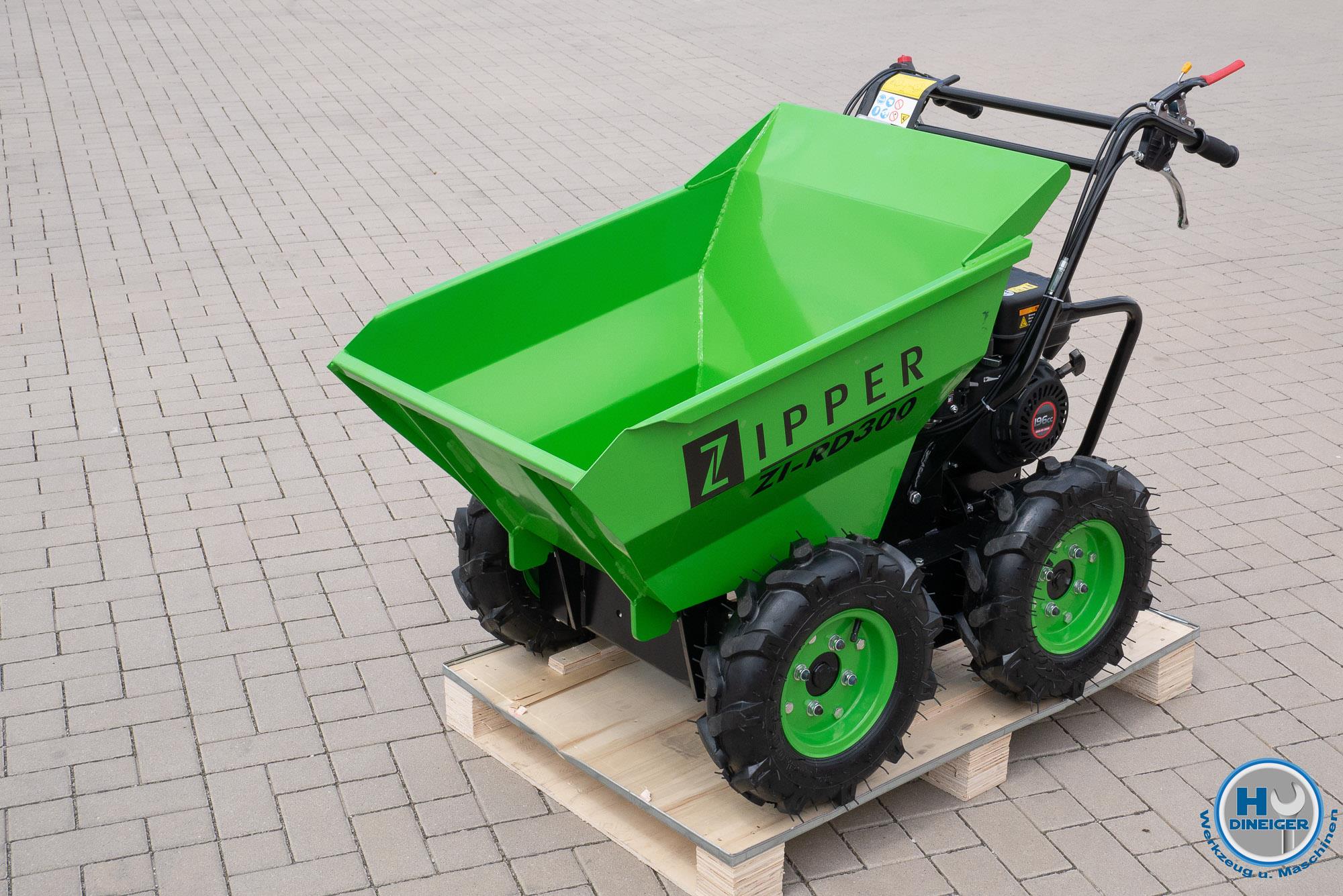 Handelsunternehmen Dineiger - Zipper Maschinen ZI RD 300 Miniraddumper  Dumper Schubkarre Benzin