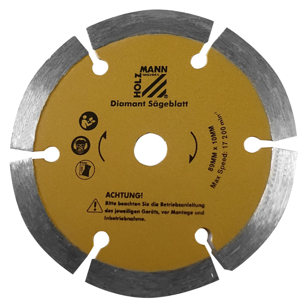 Holzmann Maschinen Diamant-Kreissägeblattset Ø 89mm KSB8910DIAM/2