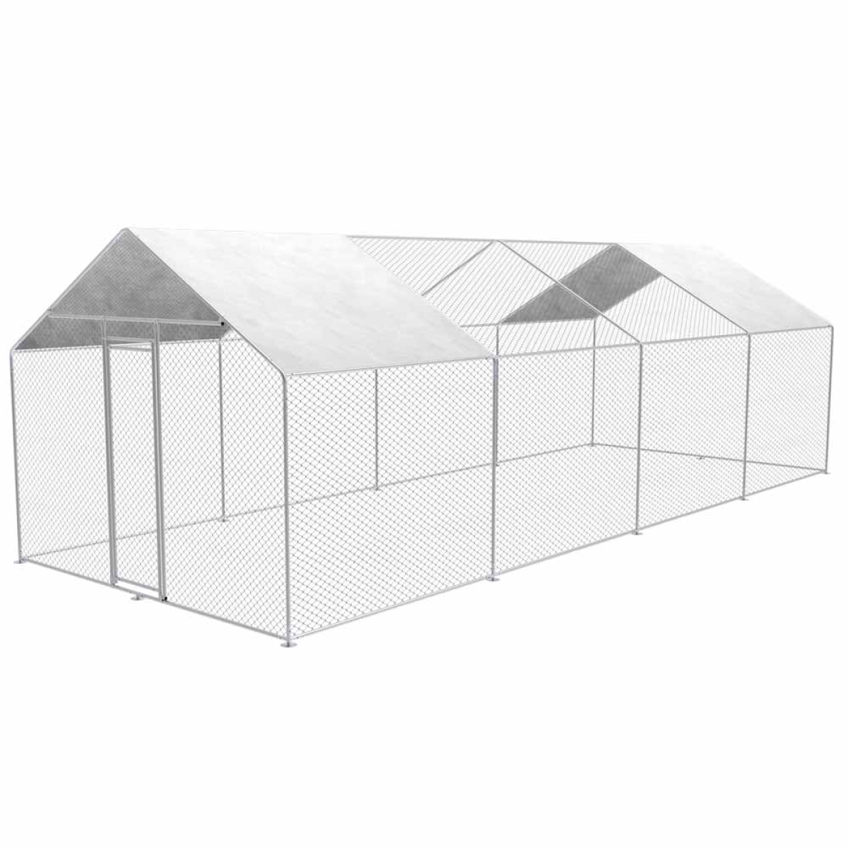 Zipper Landwirtschaft CR382 Heimtiergehege Voliere Hühnergehege 3m x 8m x 2,50 m