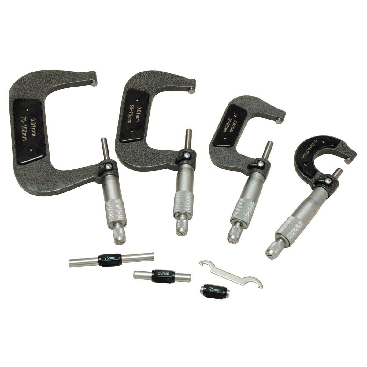 Holzmann Maschinen Bügelmessschrauben Set BMS4
